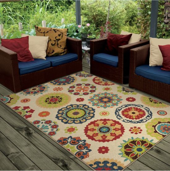 Designed outdoor carpets