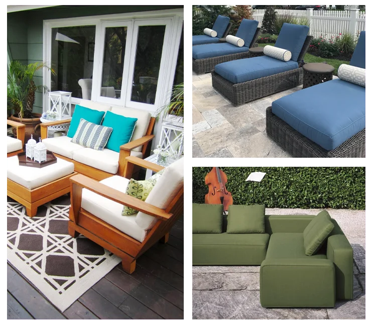 Outdoor furniture upholstery service
