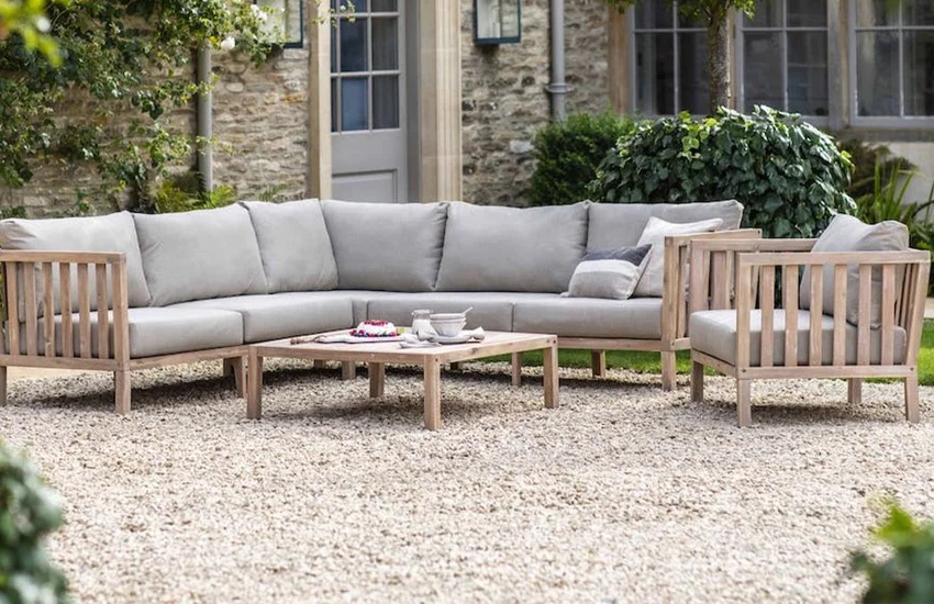 outdoor sofa set with table