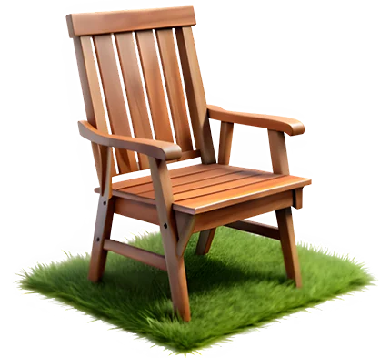 Outdoor garden Wood chair