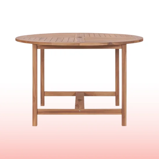 Round Wood Table