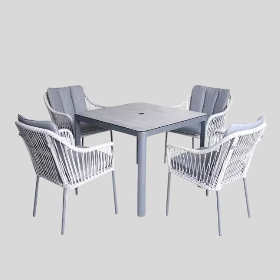 4-Seater Square Garden Dining Set