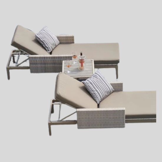 Outdoor Rattan Sun Lounger