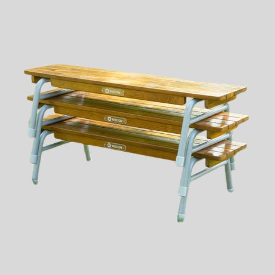 Outdoor Stacking Bench pk 2