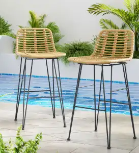 Rattan bar stools