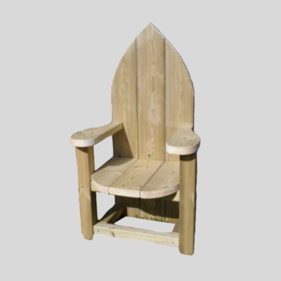 Wooden Storyteller Throne