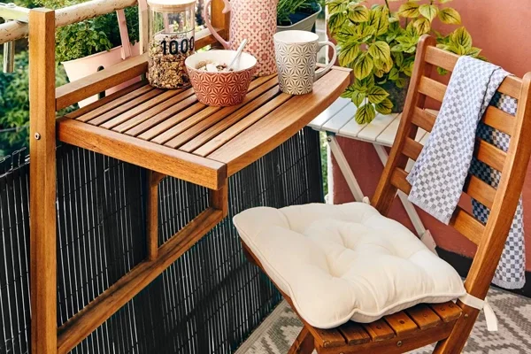 custom wood balcony furniture