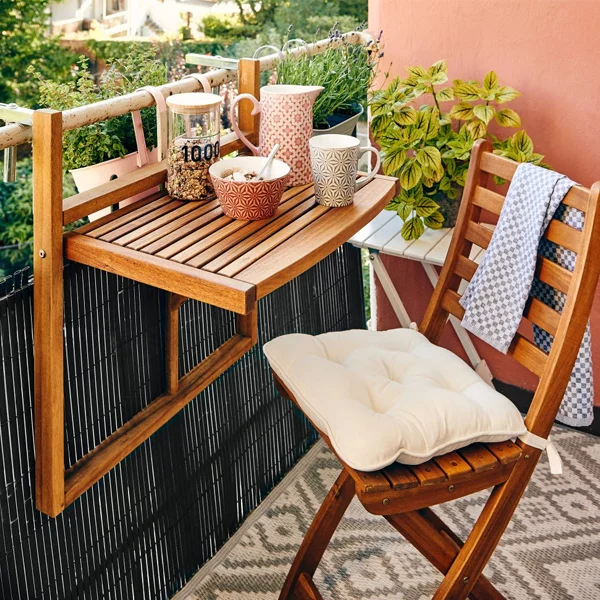 custom wood balcony furniture