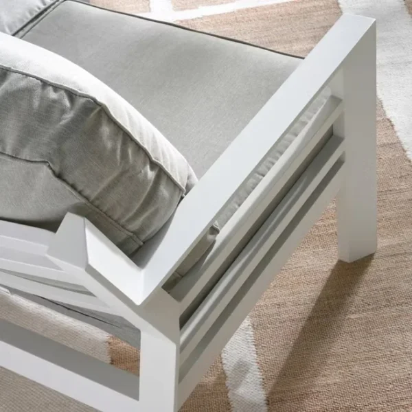 U Shape Corner Outdoor Sofa Set - Beige - Image 2