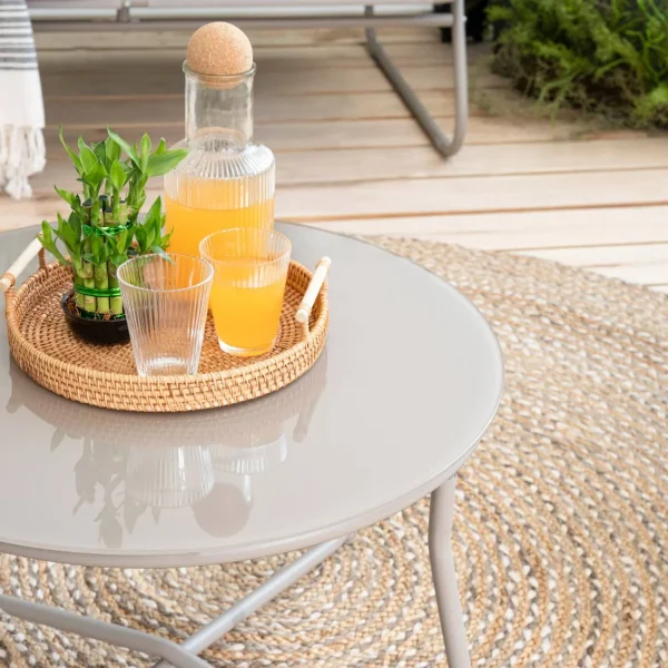 outdoor sofa set 2+1+1+coffee table - cream